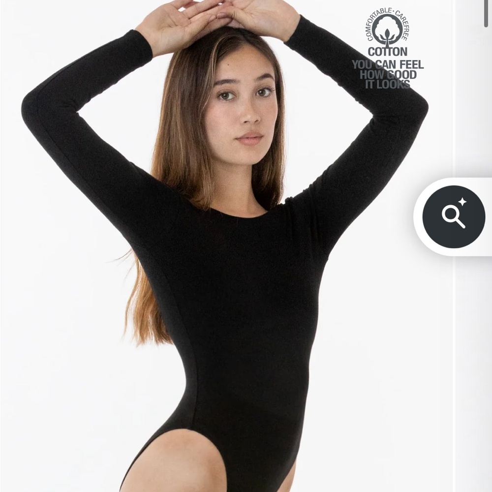 Los Angeles Apparel Black Dance Bodysuit